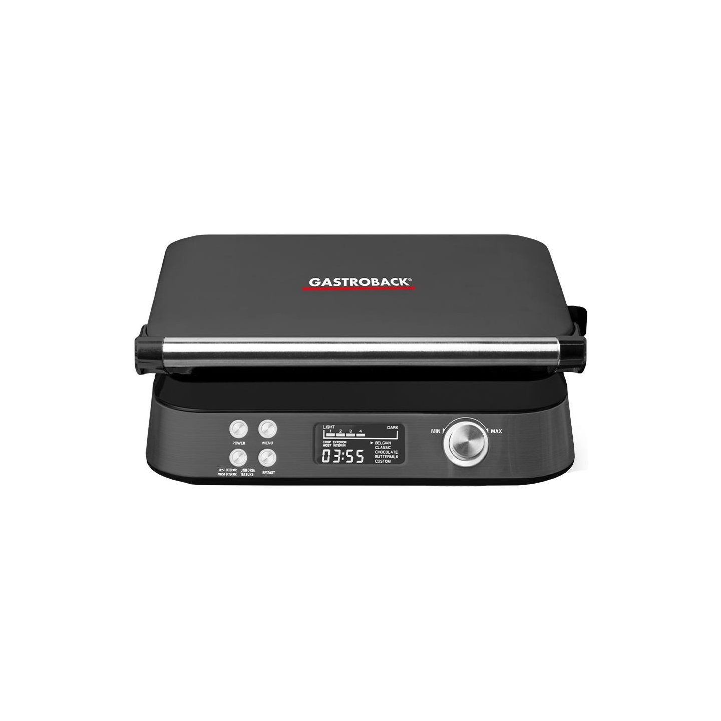 Gastroback 42449 Waffle Maker Advanced Control Black Edition