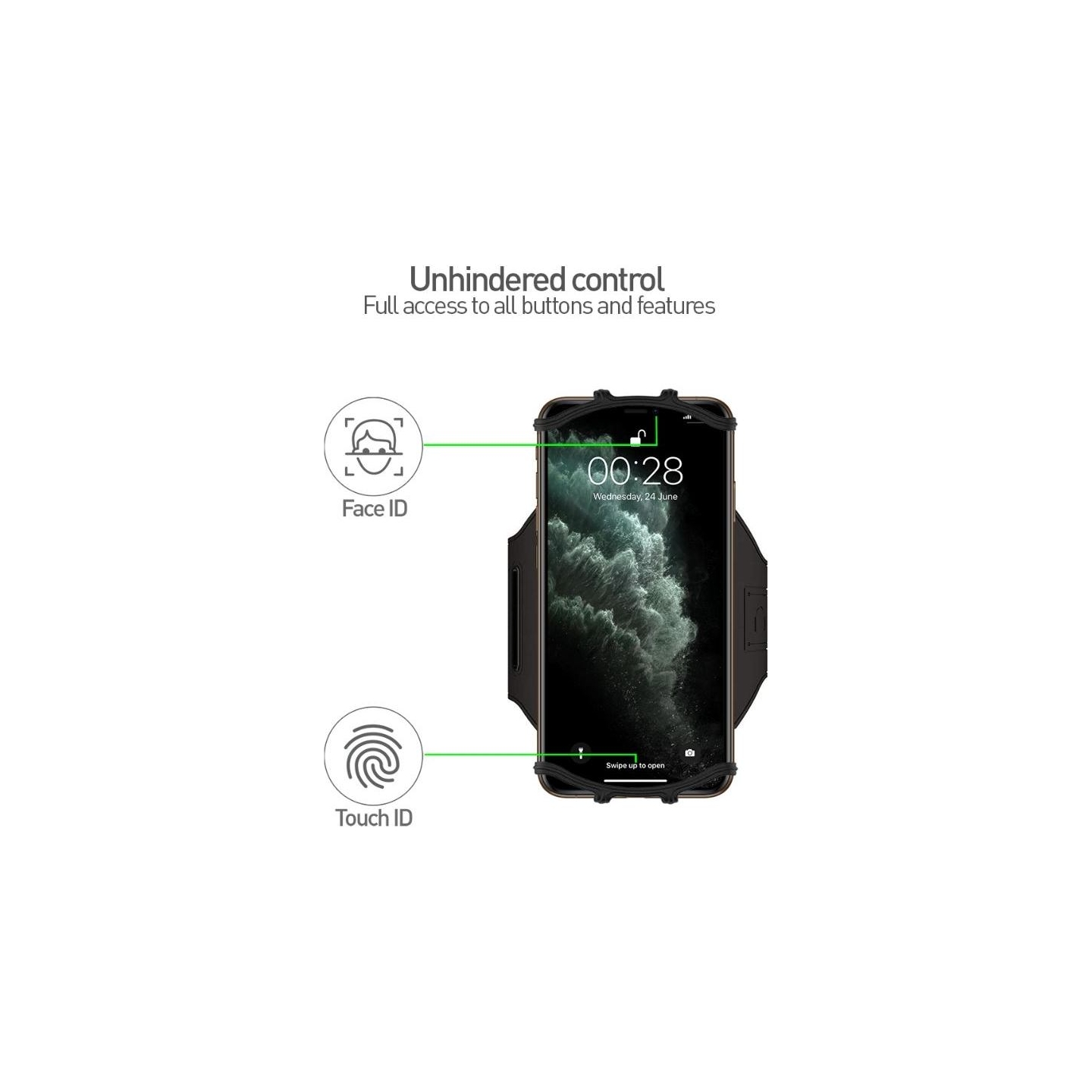 Tellur A100 Sports Armband Black