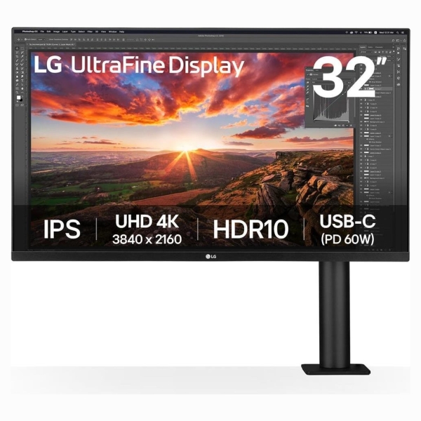 LG LCD Monitor|LG|31.5"|Panel IPS|3840x2160|16:9|60Hz|5 ms|Speakers|Swivel|Pivot|Height adjustable|Tilt|Colour Black|32UN880K-B