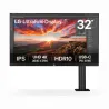 LG LCD Monitor|LG|31.5"|Panel IPS|3840x2160|16:9|60Hz|5 ms|Speakers|Swivel|Pivot|Height adjustable|Tilt|Colour Black|32UN880K-B