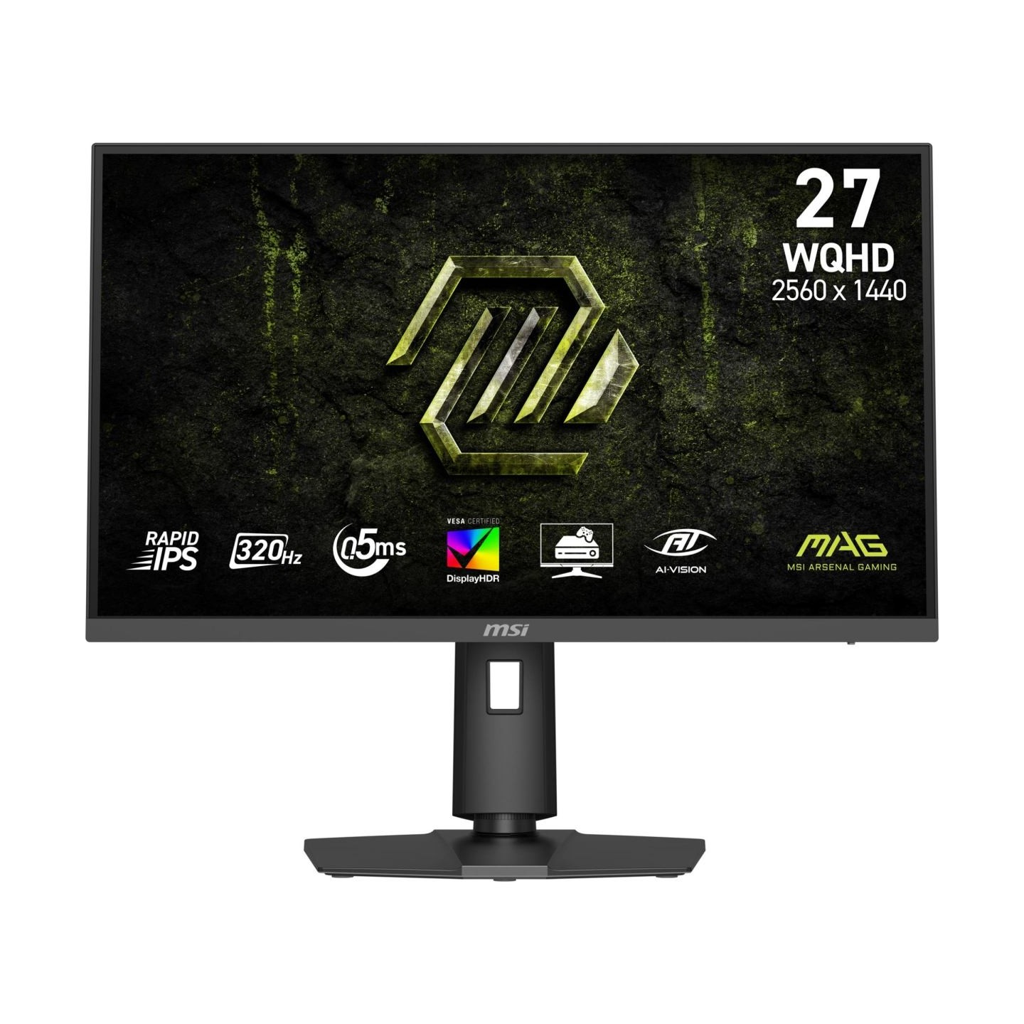 MSI LCD Monitor|MSI|27 "|2560 x 1440 pixels|Wide Quad HD|Native aspect ratio 16:9|LCD|Flat|MAG274QPFX32