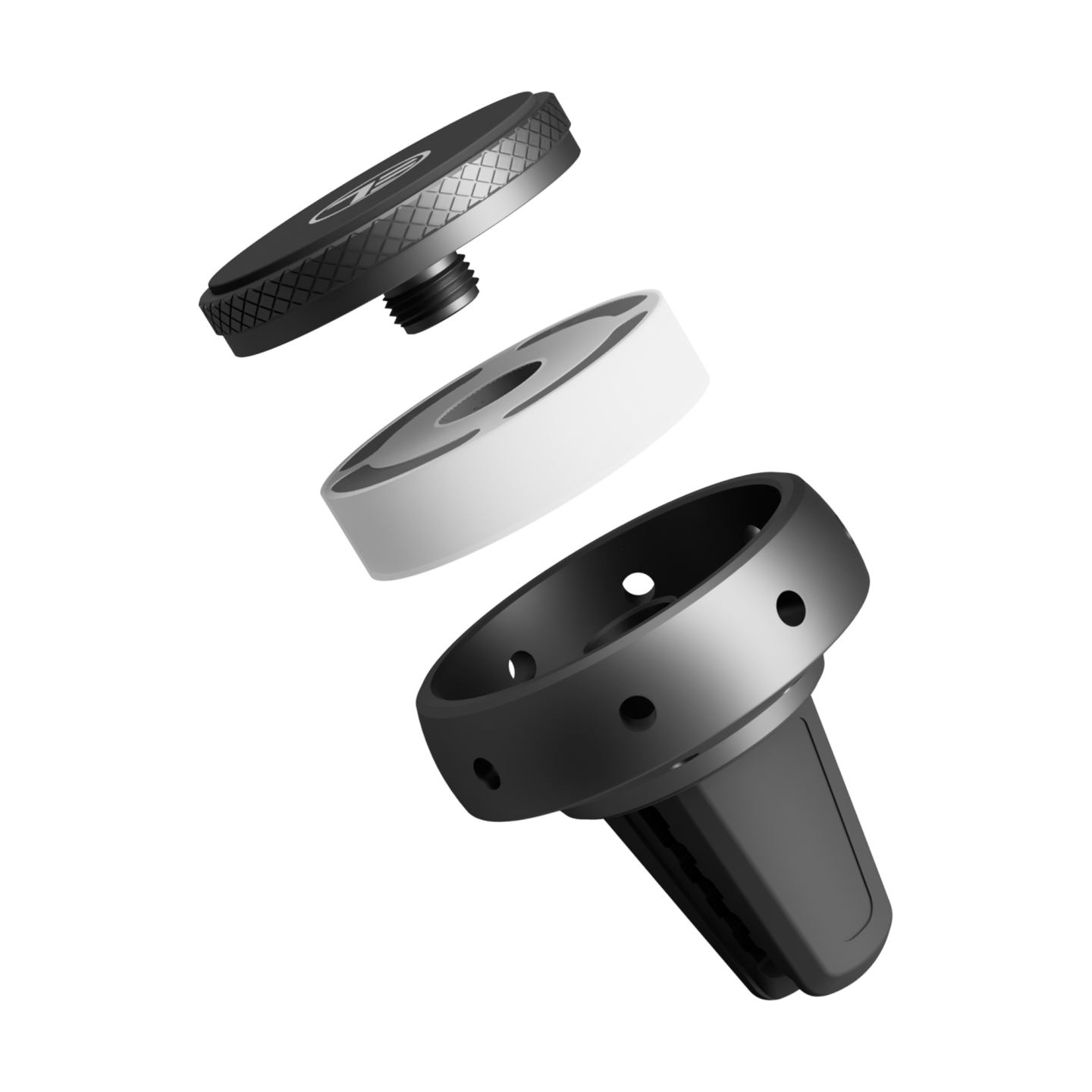 Tellur FreshDot Car Phone Holder Magnetic, Fragrance Kit Antitabac, Air Vent Mount Grey