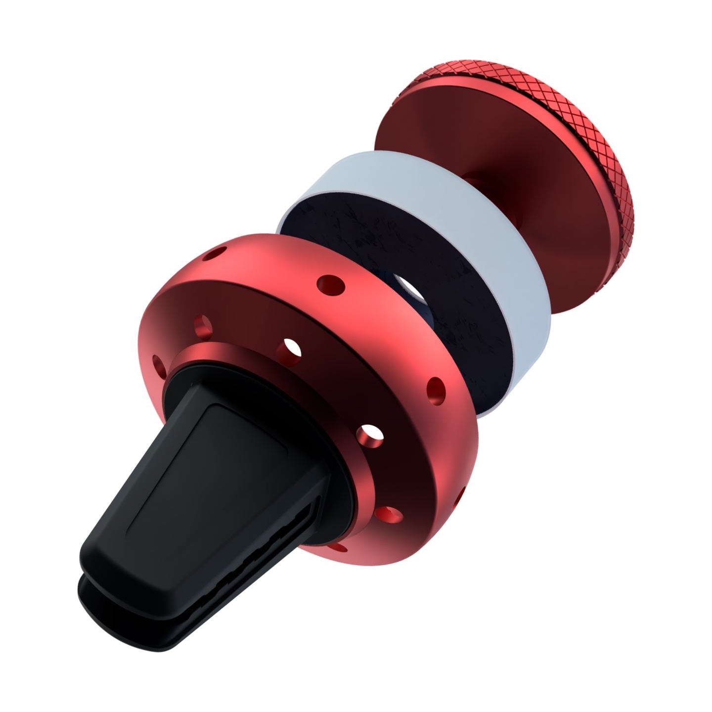 Tellur FreshDot Car Phone Holder Magnetic, Fragrance Kit Bubble Gum, Air Vent Mount Red