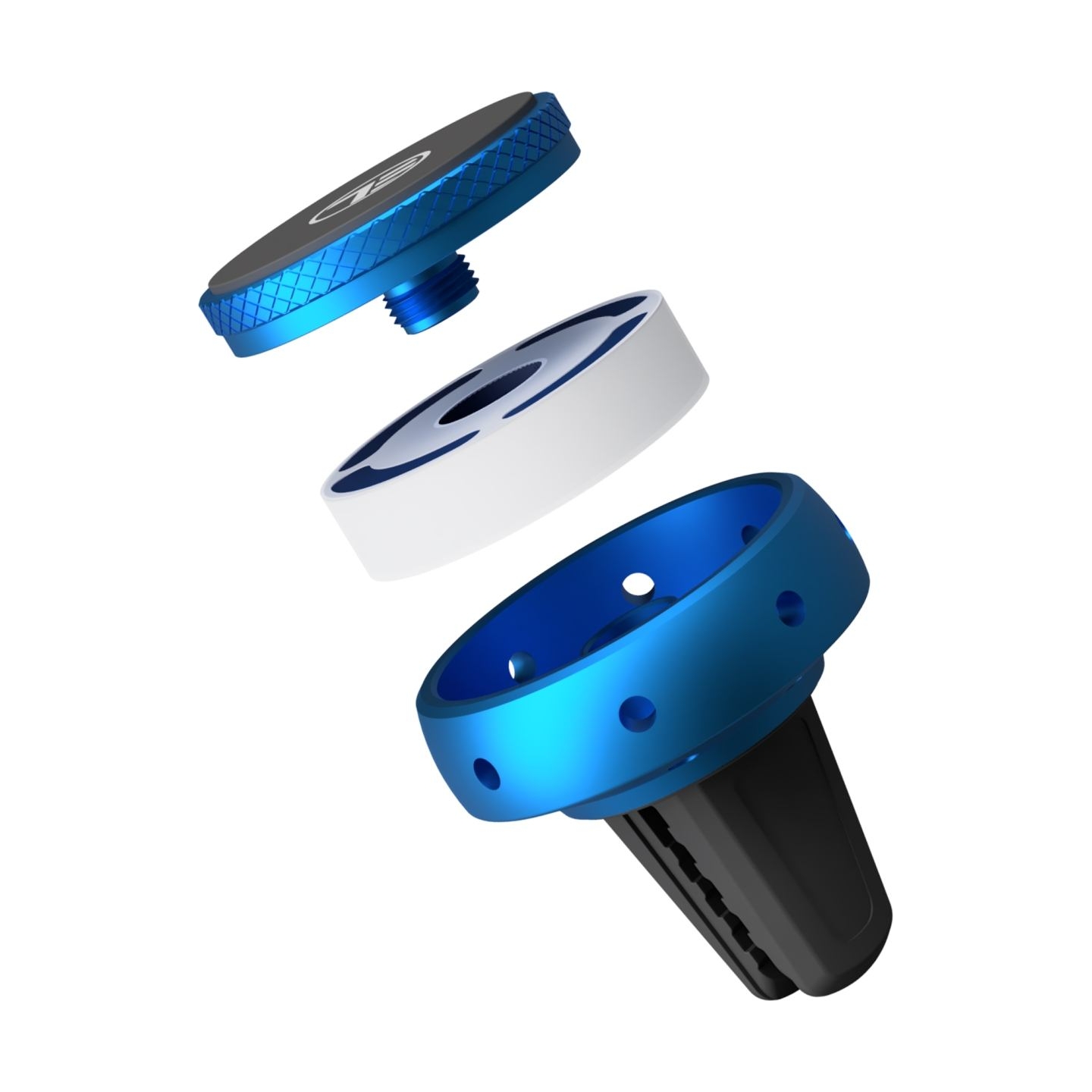 Tellur Fresh Dot Car Phone Holder Magnetic, Fragrance Kit Ocean, Air Vent Mount Blue