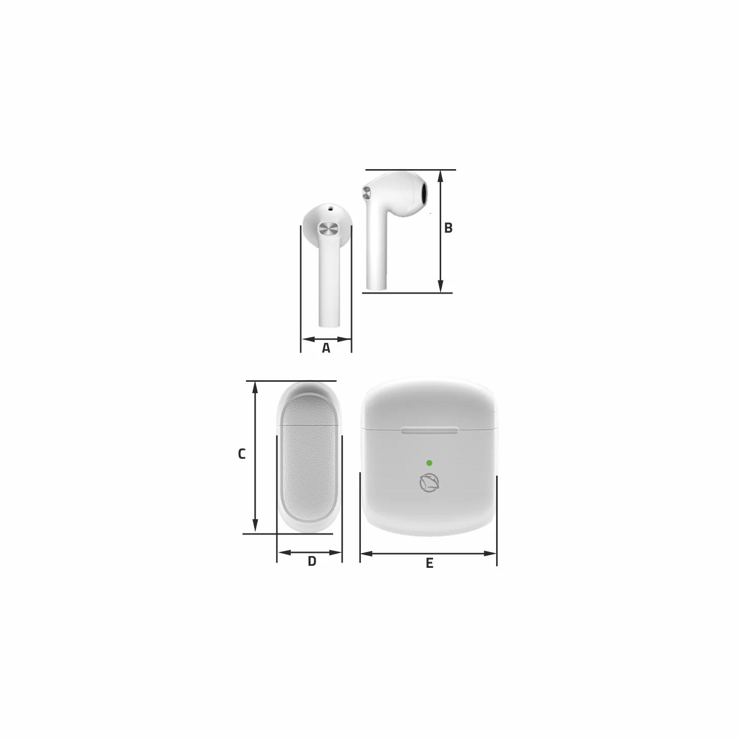 Manta MTWS010W Rytmo X TWS White