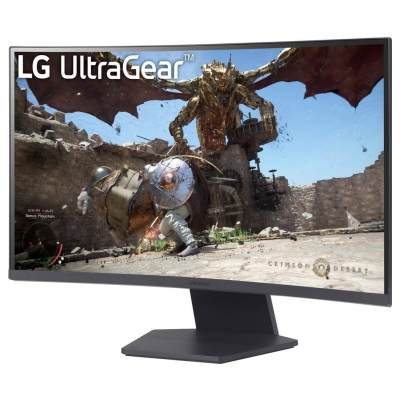 LG LCD Monitor|LG|27GS60QC-B|27"|Gaming/Curved|Panel VA|2560x1440|16:9|180 Hz|Matte|1 ms|Tilt|Colour Black|27GS60QC-B