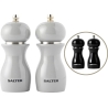 Salter 7613 BKXRA Gloss Salt and Pepper Mills Black