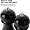 Salter 7613 BKXRA Gloss Salt and Pepper Mills Black