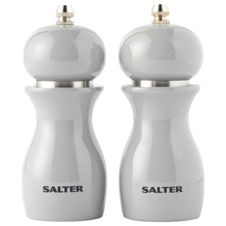 Salter 7613 GYXR Gloss Salt and Pepper Mills Grey