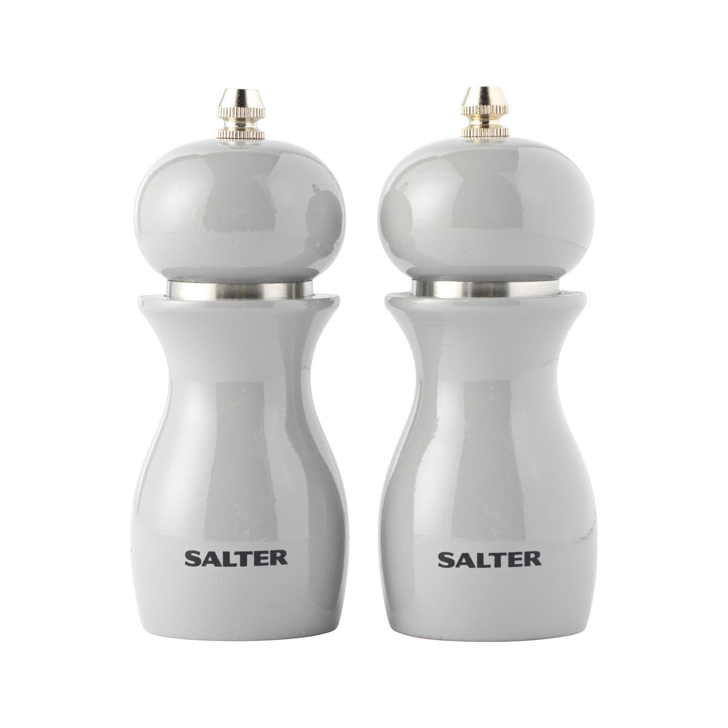 Salter 7613 GYXR Gloss Salt and Pepper Mills Grey