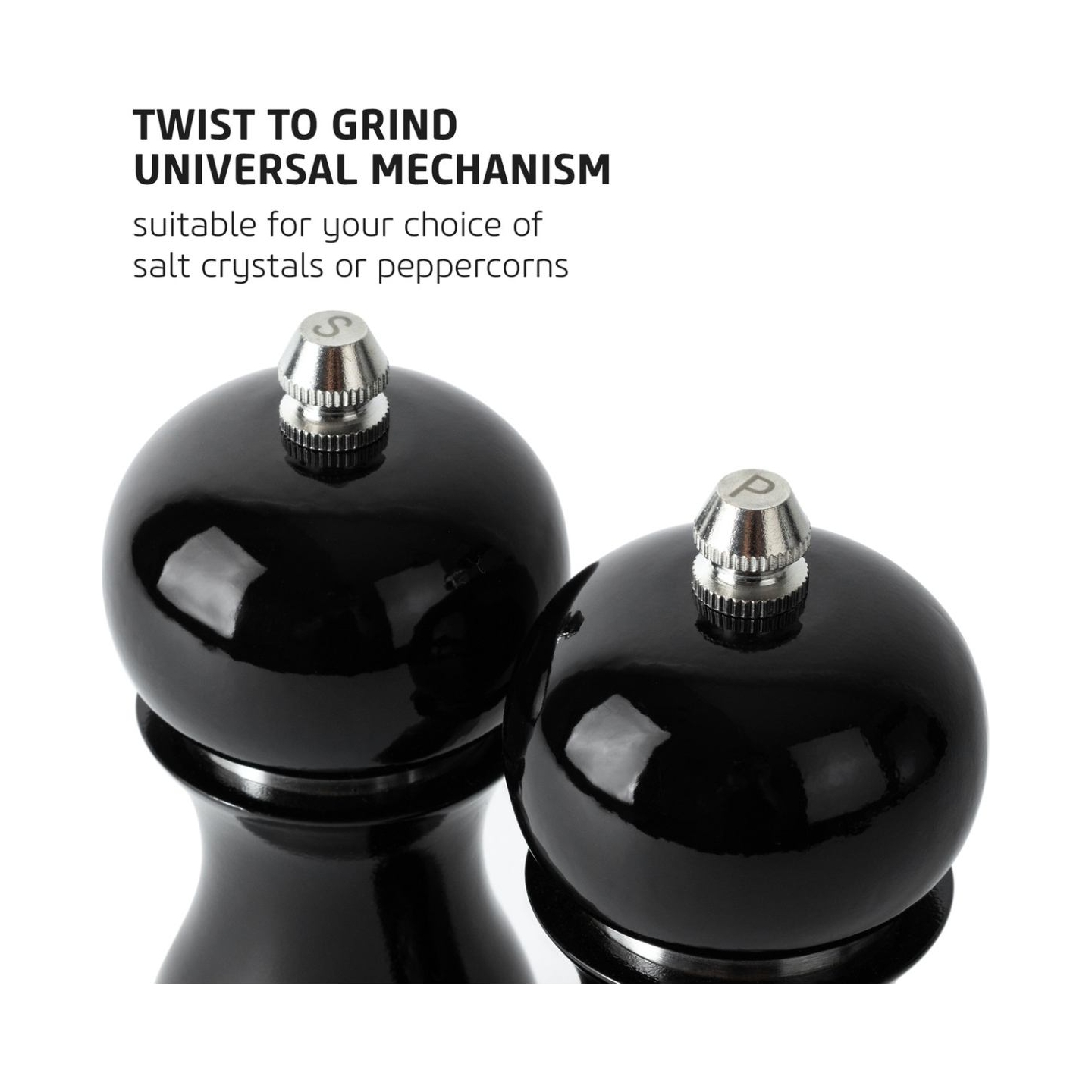 Salter 7613 GYXR Gloss Salt and Pepper Mills Grey