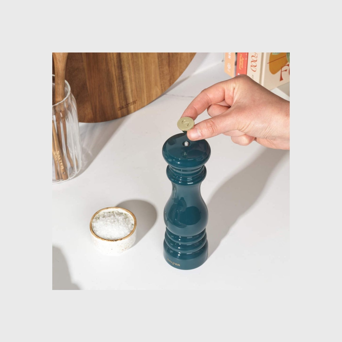 Salter BW13676GREU7 Chester Salt & Pepper Mill Green