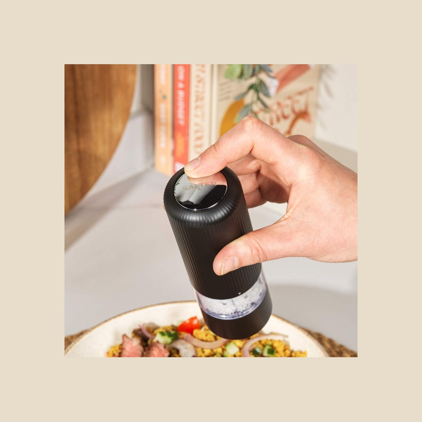 Salter BW12958EU7 Clarence Electric Salt & Pepper Mill Black