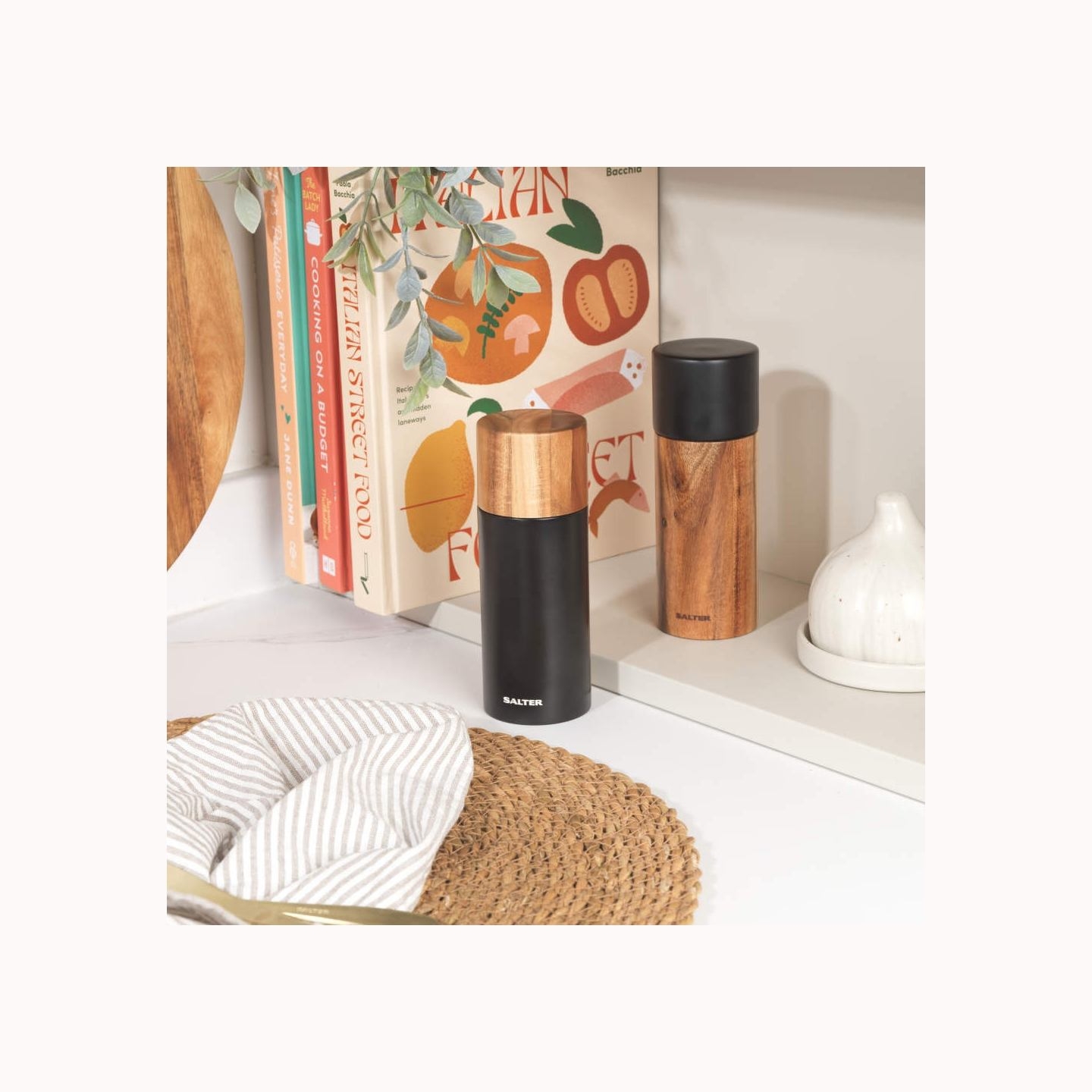 Salter BW12068EU7 Toronto Salt & Pepper Mills Black