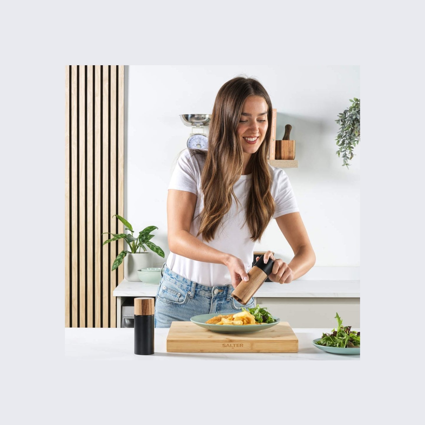 Salter BW12068EU7 Toronto Salt & Pepper Mills Black