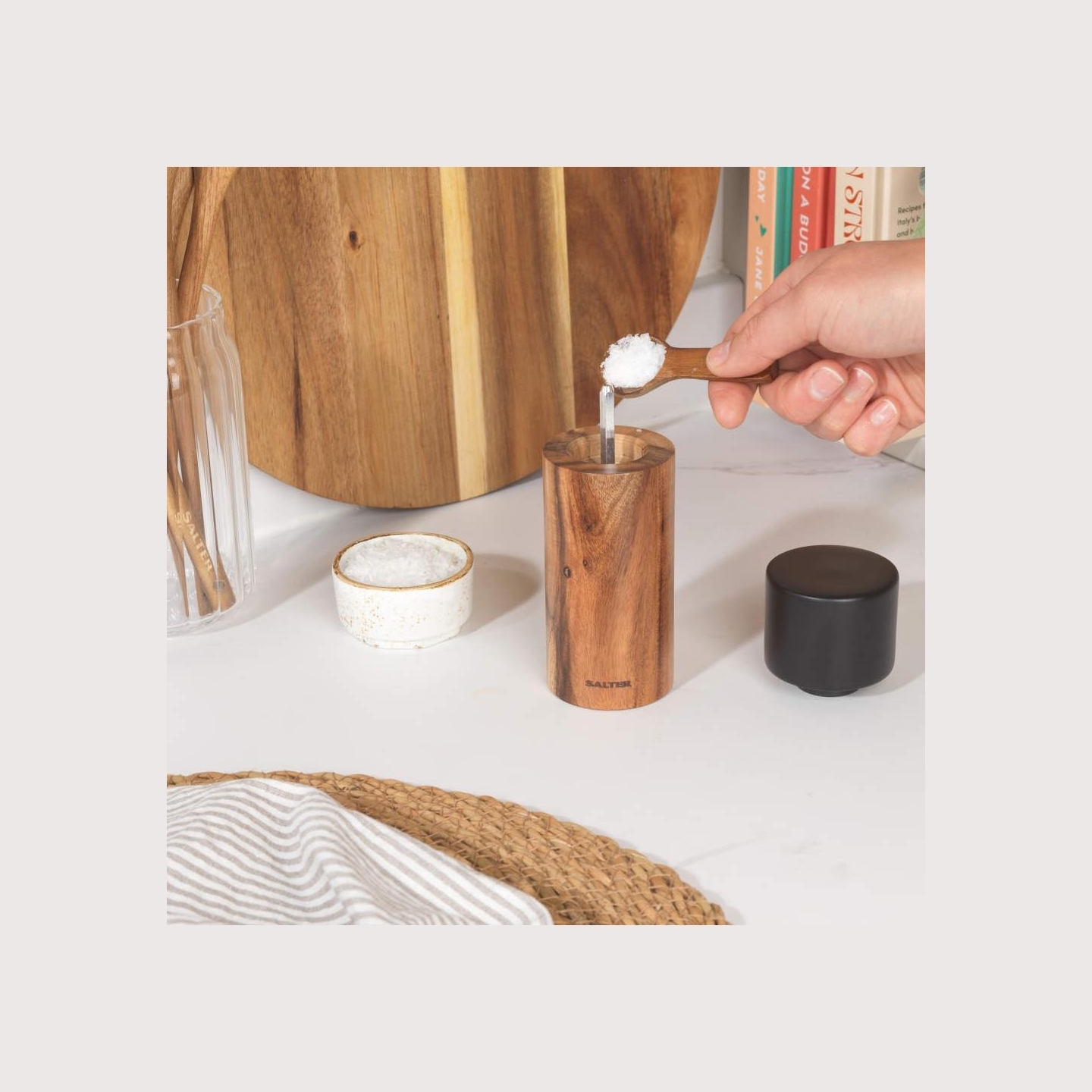 Salter BW12068EU7 Toronto Salt & Pepper Mills Black