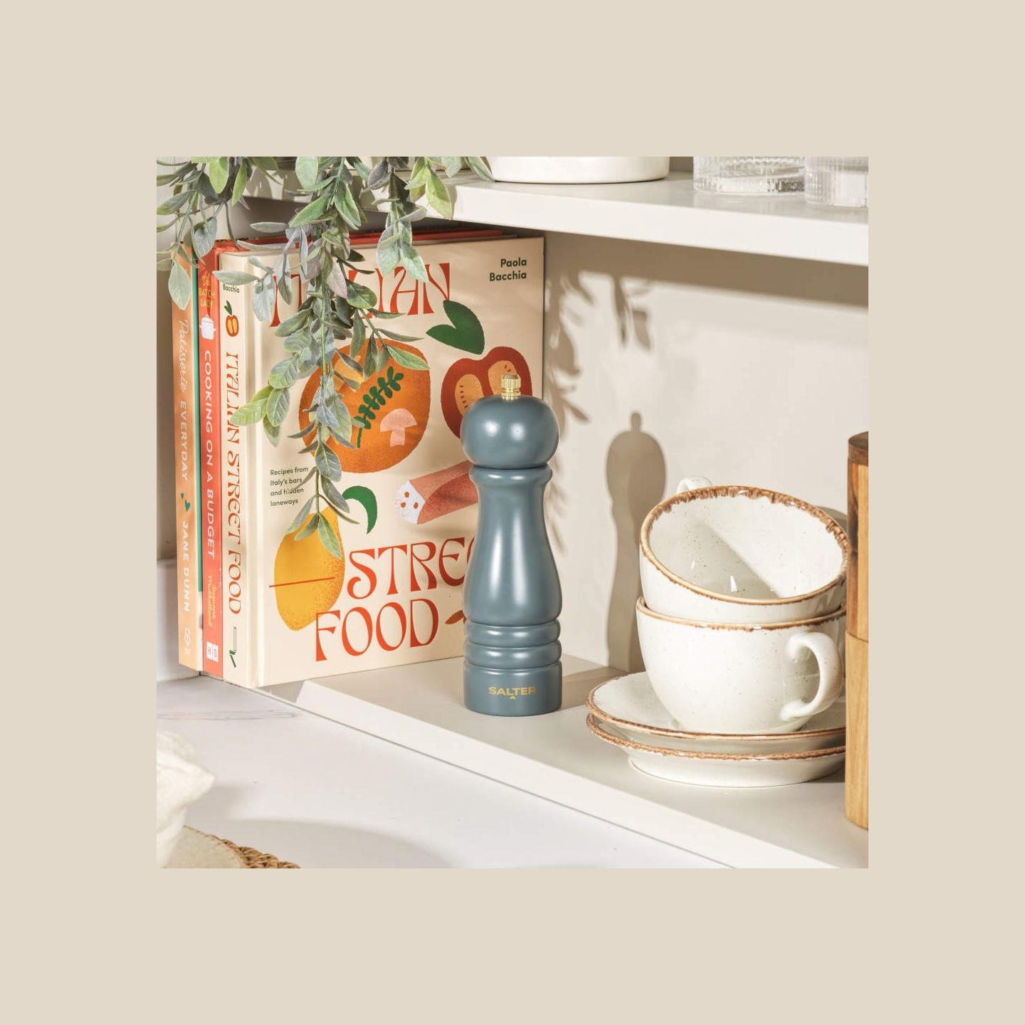 Salter BW120291GEU7 Olea Salt & Pepper Mill Grey