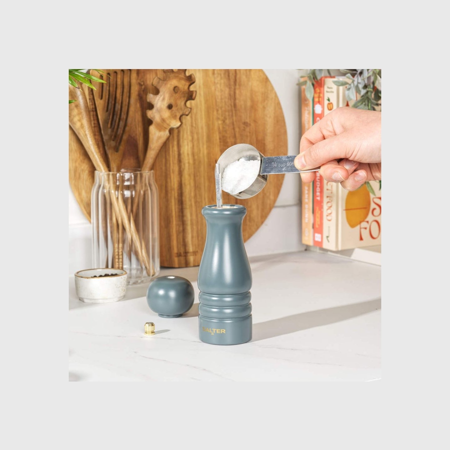 Salter BW120291GEU7 Olea Salt & Pepper Mill Grey