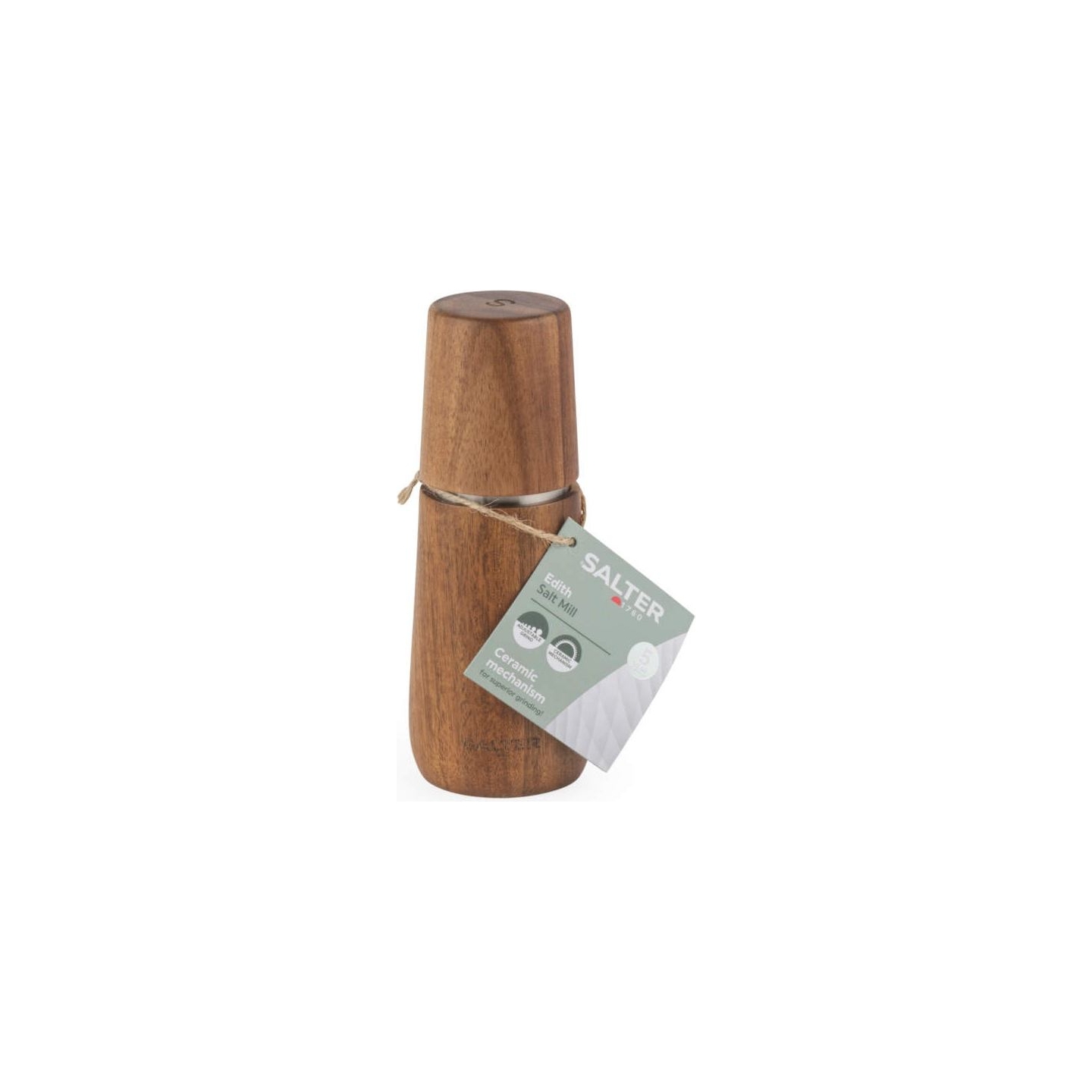 Salter BW13049AEU7 Edith Acacia Salt Mill