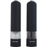Salter 7524 BKXRUP3 Soft Touch Electric Mill Set, Matte Black