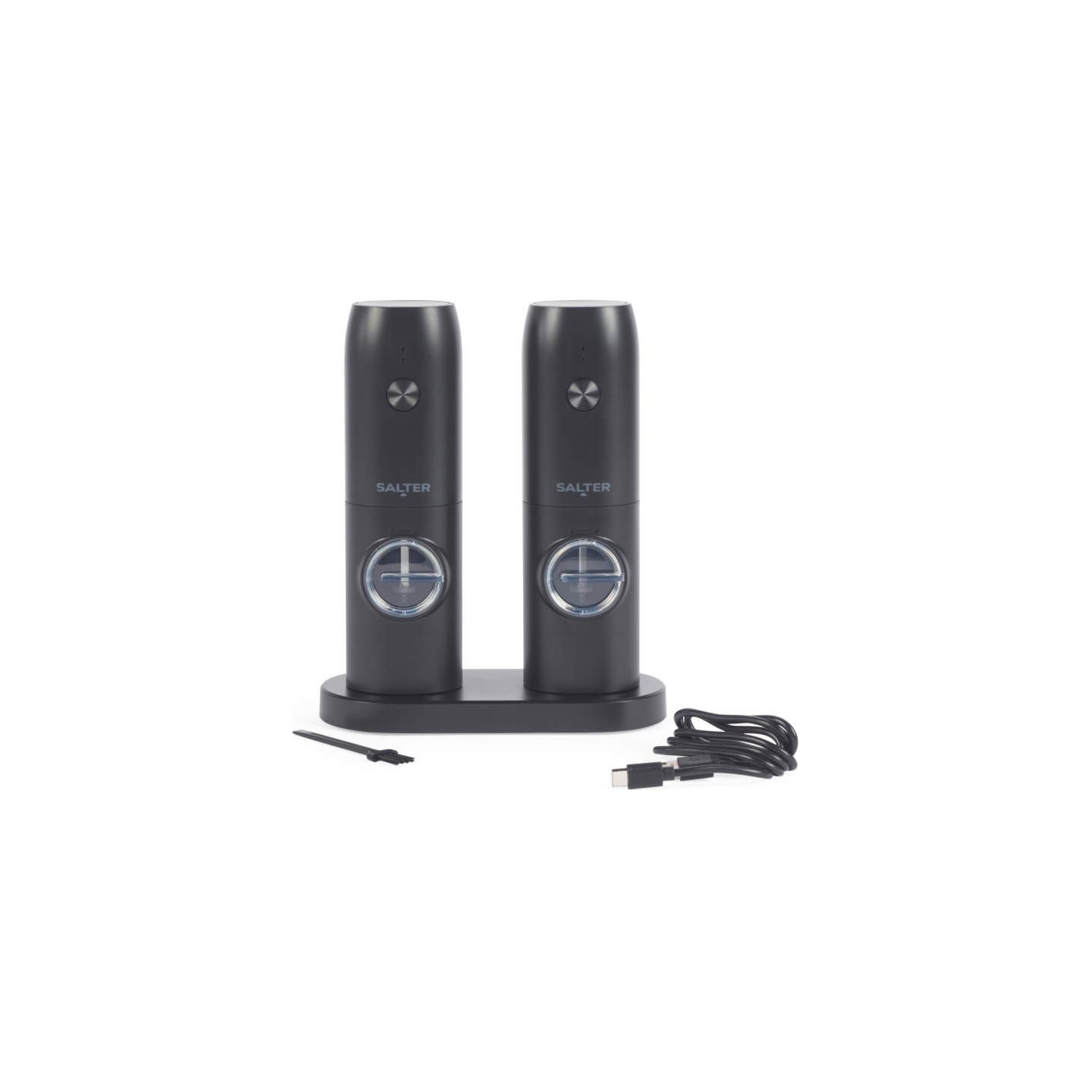 Salter BW14373 Rechargeable Mill Set, Black