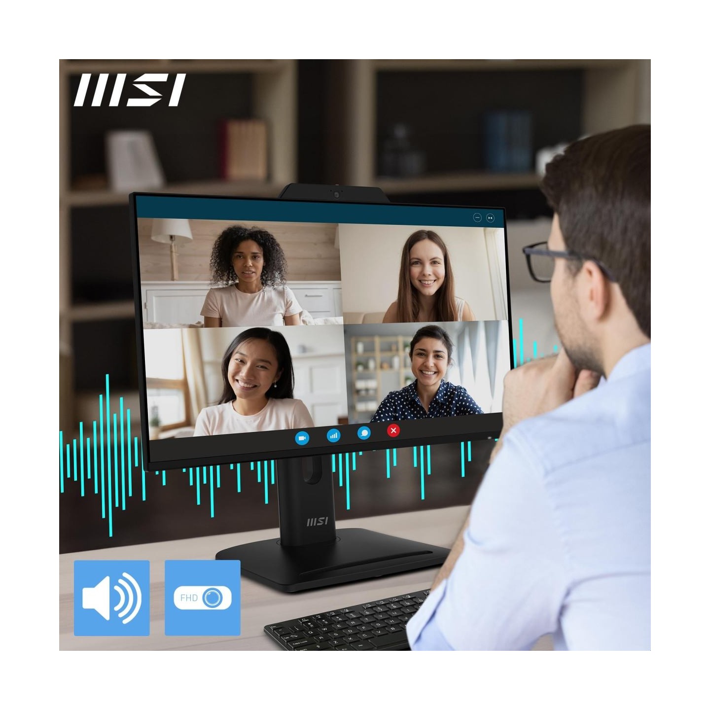 MSI LCD Monitor|MSI|PRO MP242PMG|23.8"|Business|Panel IPS|1920x1080|16:9|120 Hz|1 ms|Speakers|PROMP242PMG