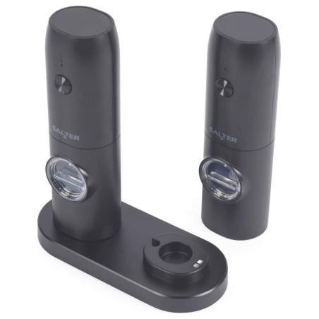 Salter BW14373 Rechargeable Mill Set, Black