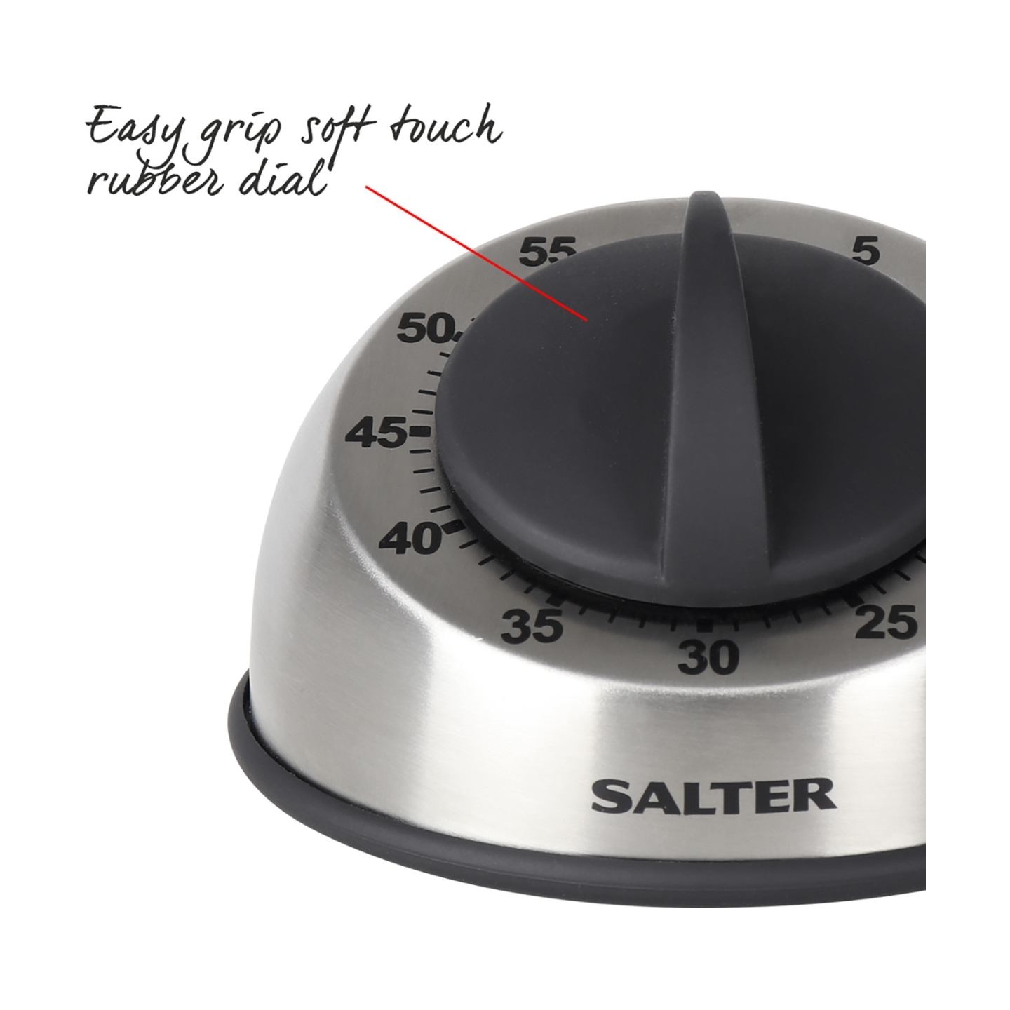 Salter 338 SSBKXR8EU16 Stainless Steel Mechanical Timer