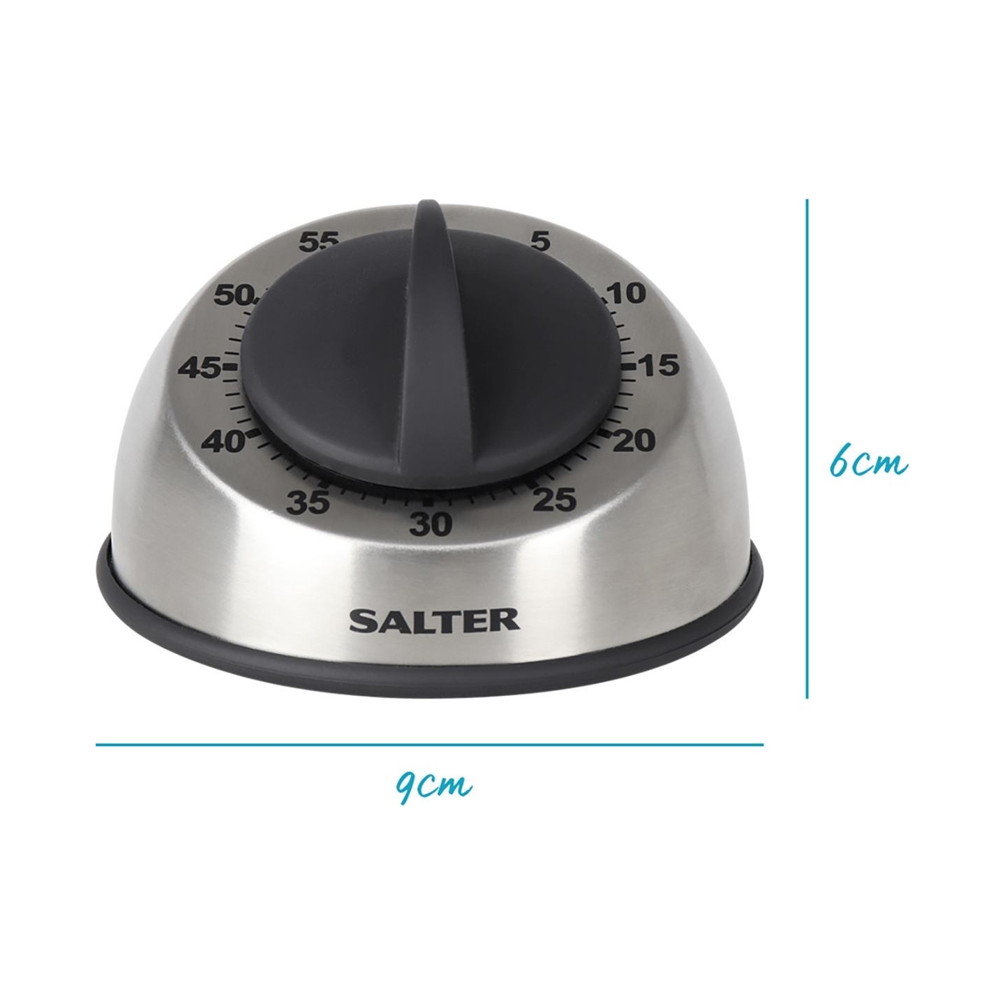 Salter 338 SSBKXR8EU16 Stainless Steel Mechanical Timer