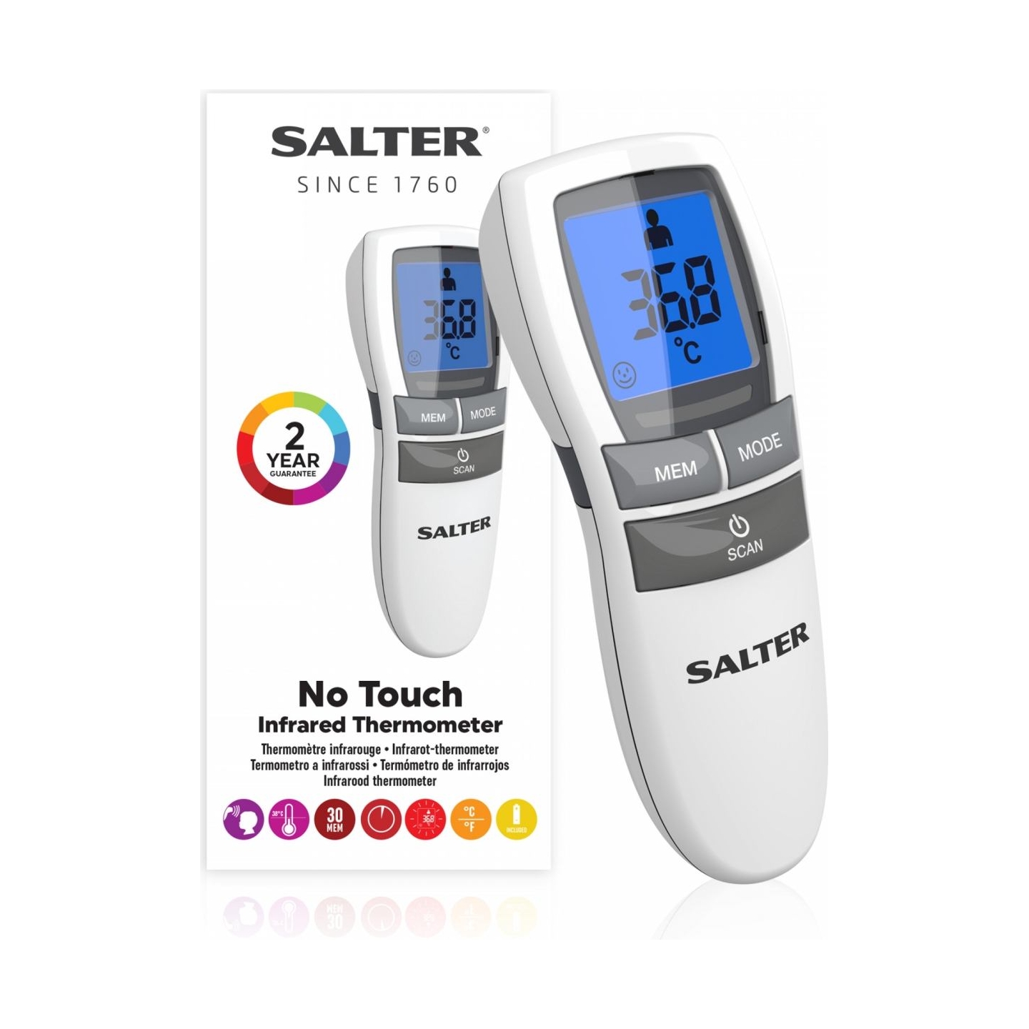 Salter TE-250-EU No Touch Infrared Thermometer