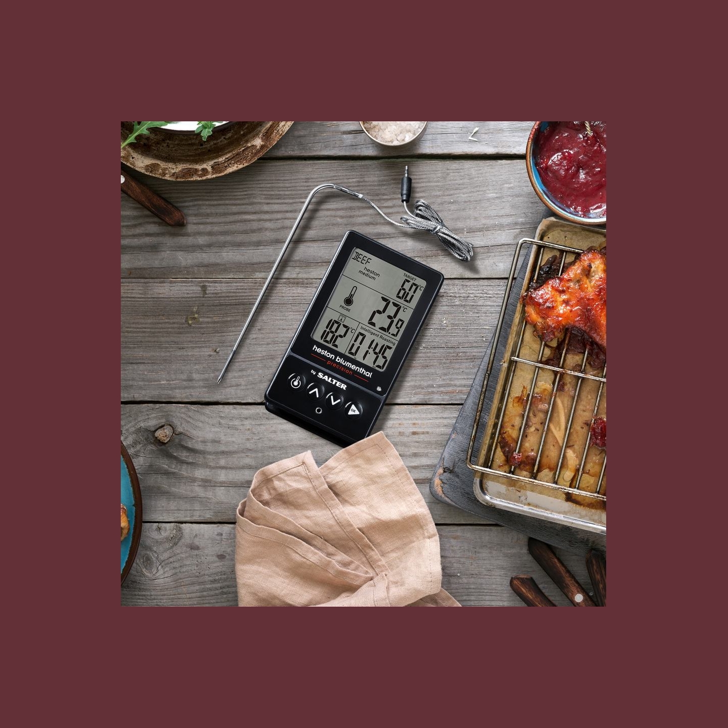 Salter 540A HBBKCR Heston Blumenthal Precision 5-in-1 Digital Cooking Thermometer