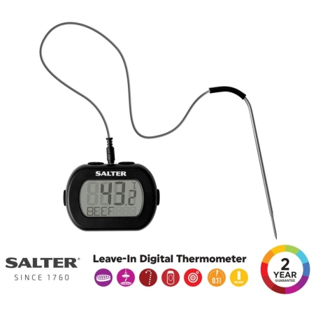 Salter 515 BKCR Leave-In Digital Thermometer