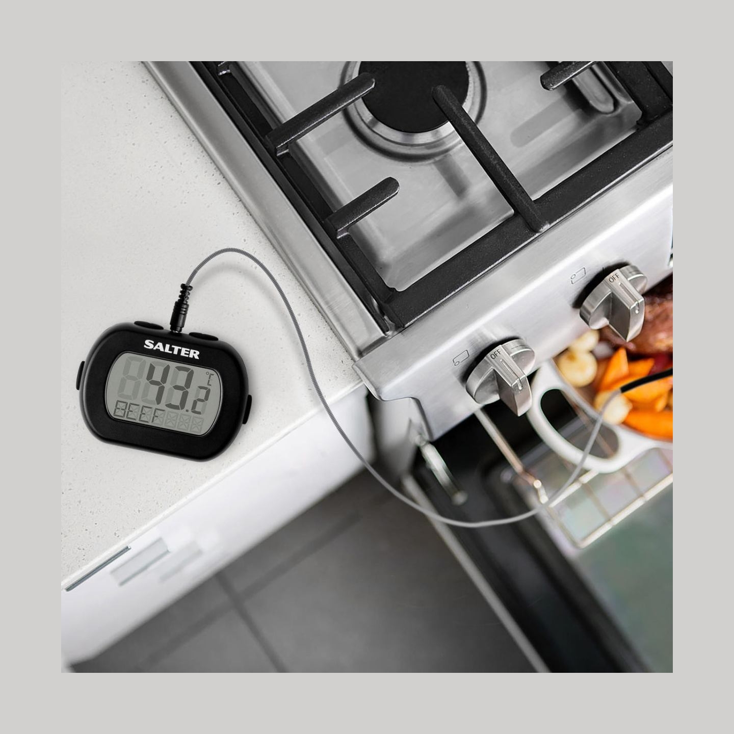 Salter 515 BKCR Leave-In Digital Thermometer