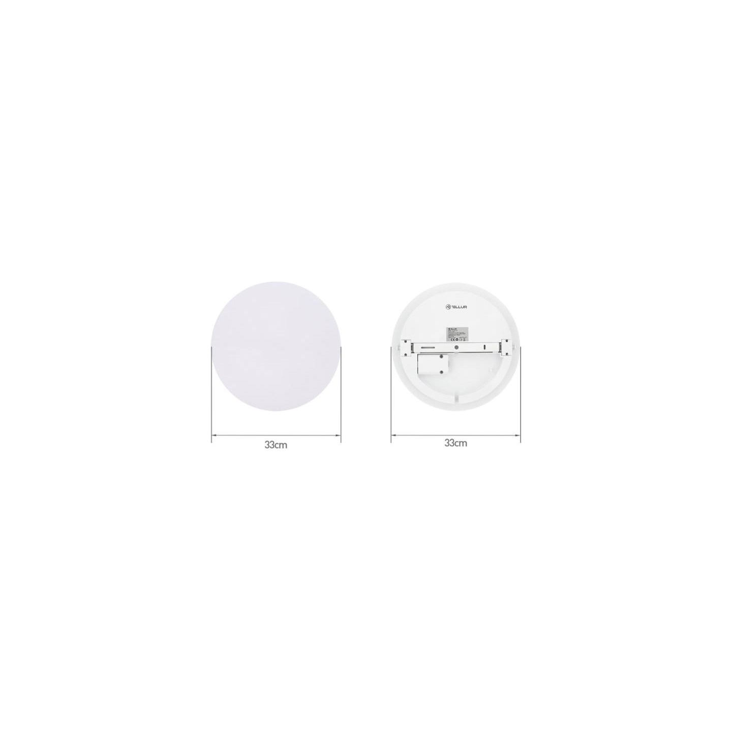 Tellur WiFi LED Ceiling Light, 24W, Round
