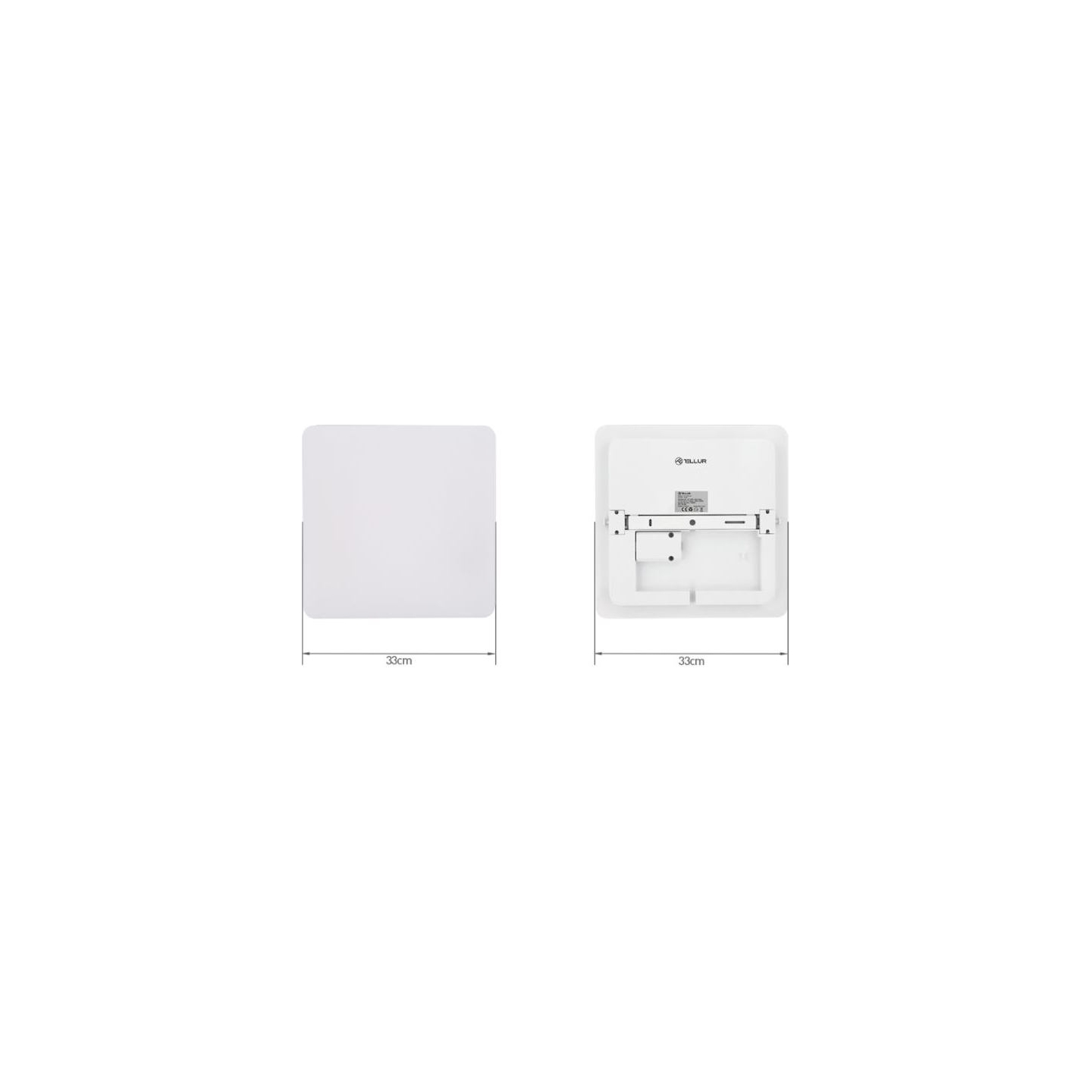 Tellur WiFi LED Ceiling Light, 24W, Square