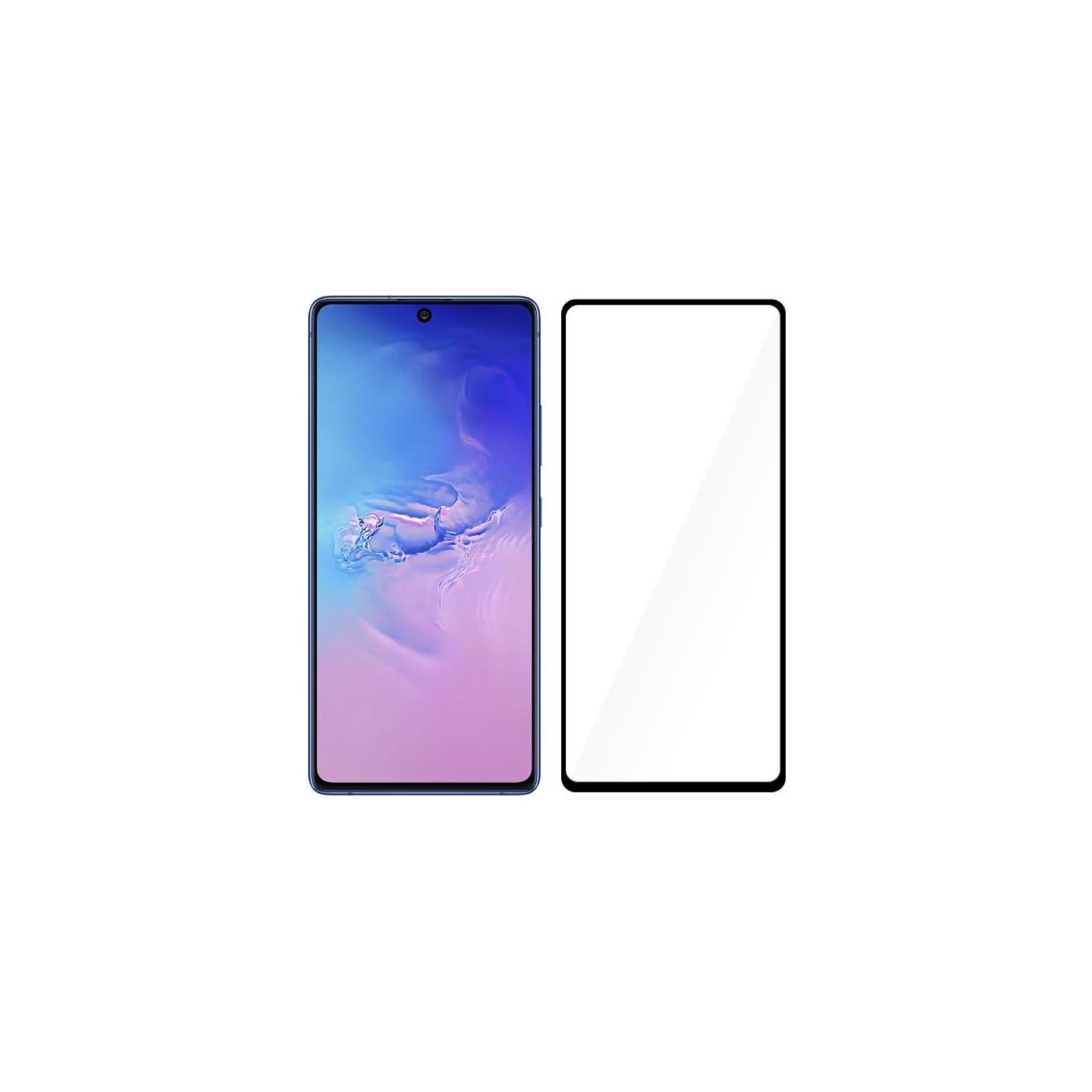 Tellur Tempered Glass 3D Case Friendly Full Glue for Samsung S10 Lite black