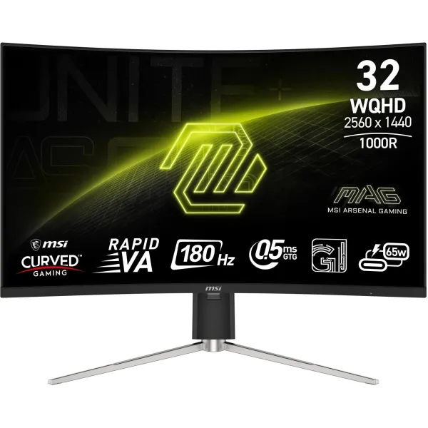 MSI LCD Monitor|MSI|MAG 325CQRF QD E2|31.5"|Gaming/Curved|Panel VA|2560x1440|16:9|180 Hz|0.5 ms|Colour Black|MAG325CQRFQDE2