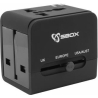 Sbox TA-23 Universal Travel Adapter with Dual USB Charger