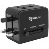 Sbox TA-23 Universal Travel Adapter with Dual USB Charger
