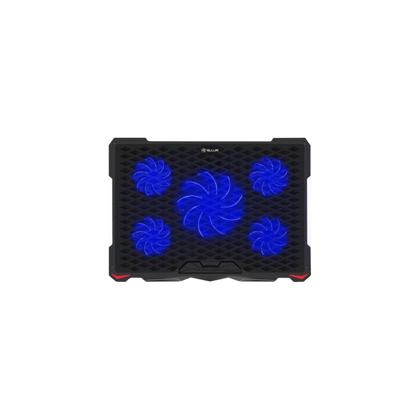 Tellur Cooling pad Basic 17, 5 fans, LED, Black