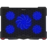 Tellur Cooling pad Basic 17, 5 fans, LED, Black