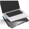 Tellur Cooler laptop Shade 17, 3 fans, RGB LED, USB, USB-C, Aluminum grey