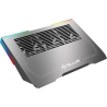 Tellur Cooler laptop Shade 17, 3 fans, RGB LED, USB, USB-C, Aluminum grey