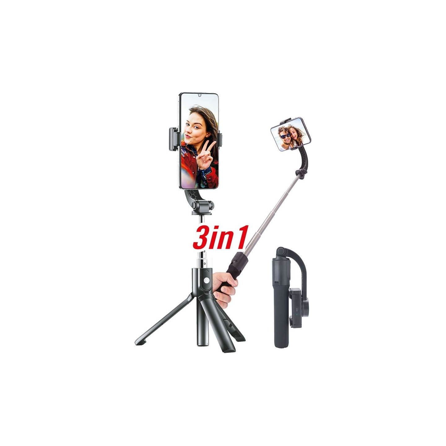 Goxtreme GS1 Foldable Gimbal For Smartphones and Action Cams 55239