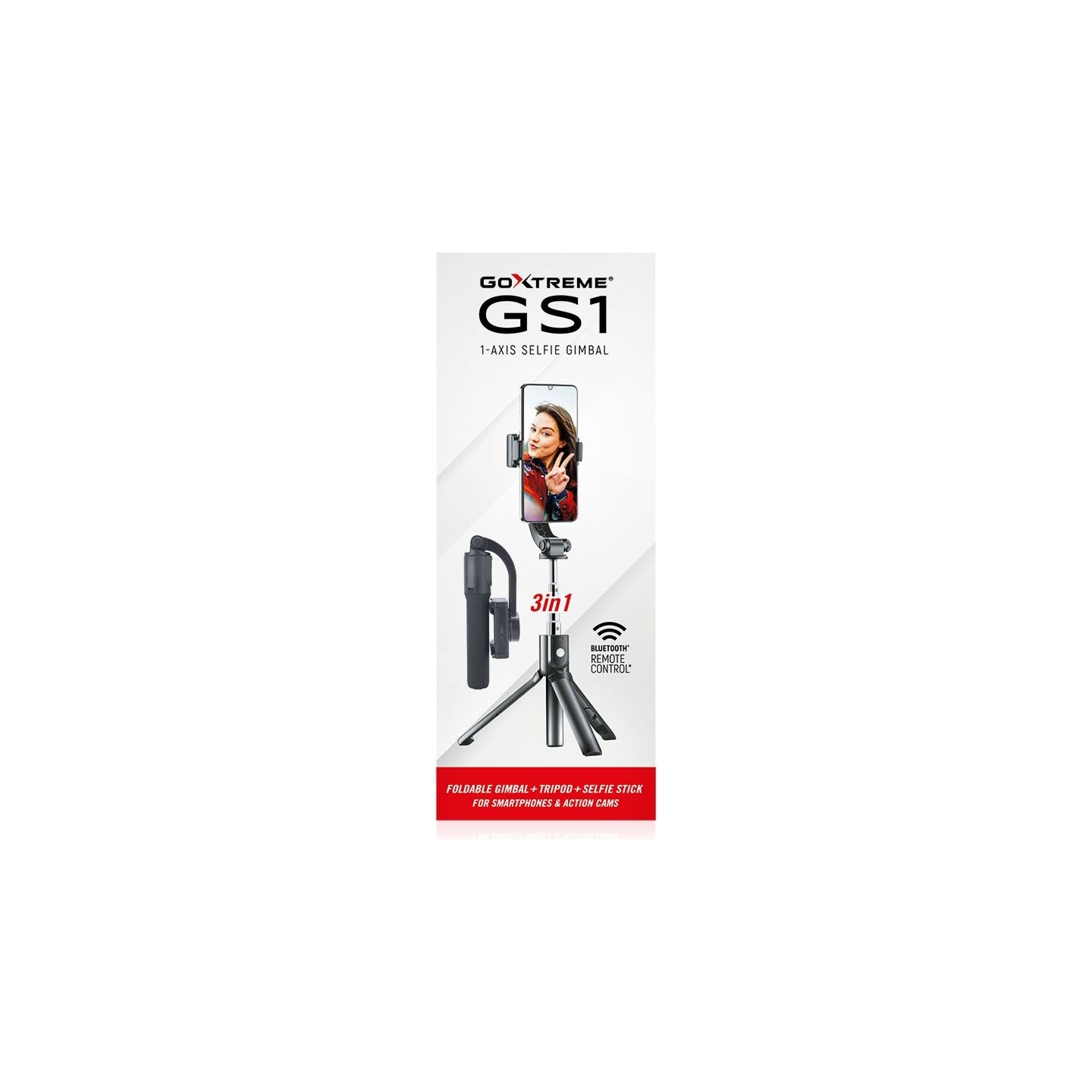 Goxtreme GS1 Foldable Gimbal For Smartphones and Action Cams 55239