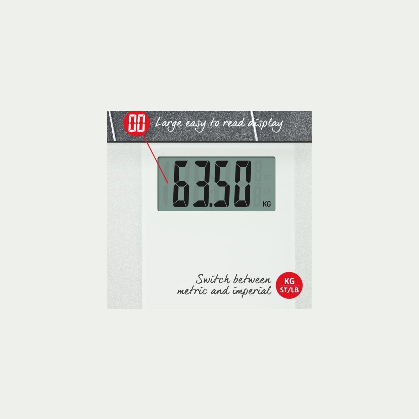 Salter 9009 WFEU12 Ultimate Accuracy Electronic Bathroom Scales, White
