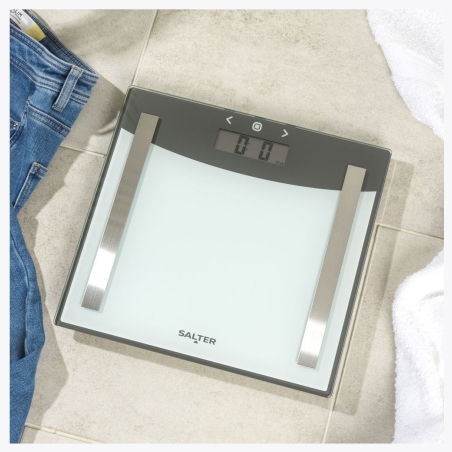 Salter 9137 SVWH3REU16 Silver White Glass Analyser Scale