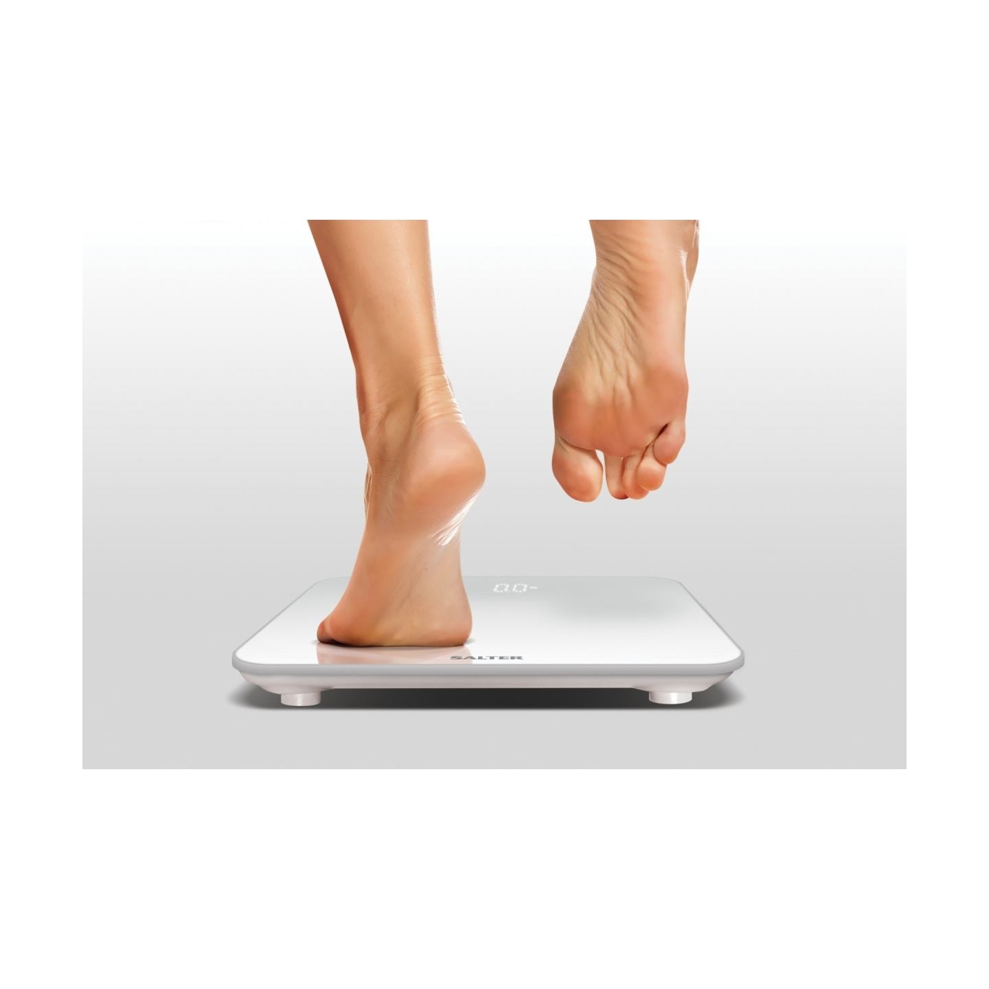 Salter 9204 WH3REU16 Ghost Digital Bathroom Scale White