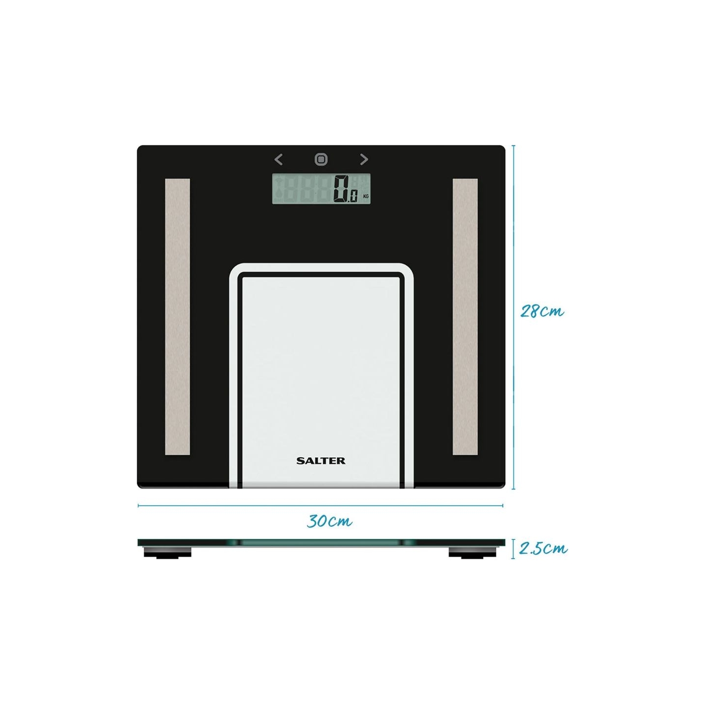 Salter 9128 BK3R Electronic Body Analyser Scale - Black