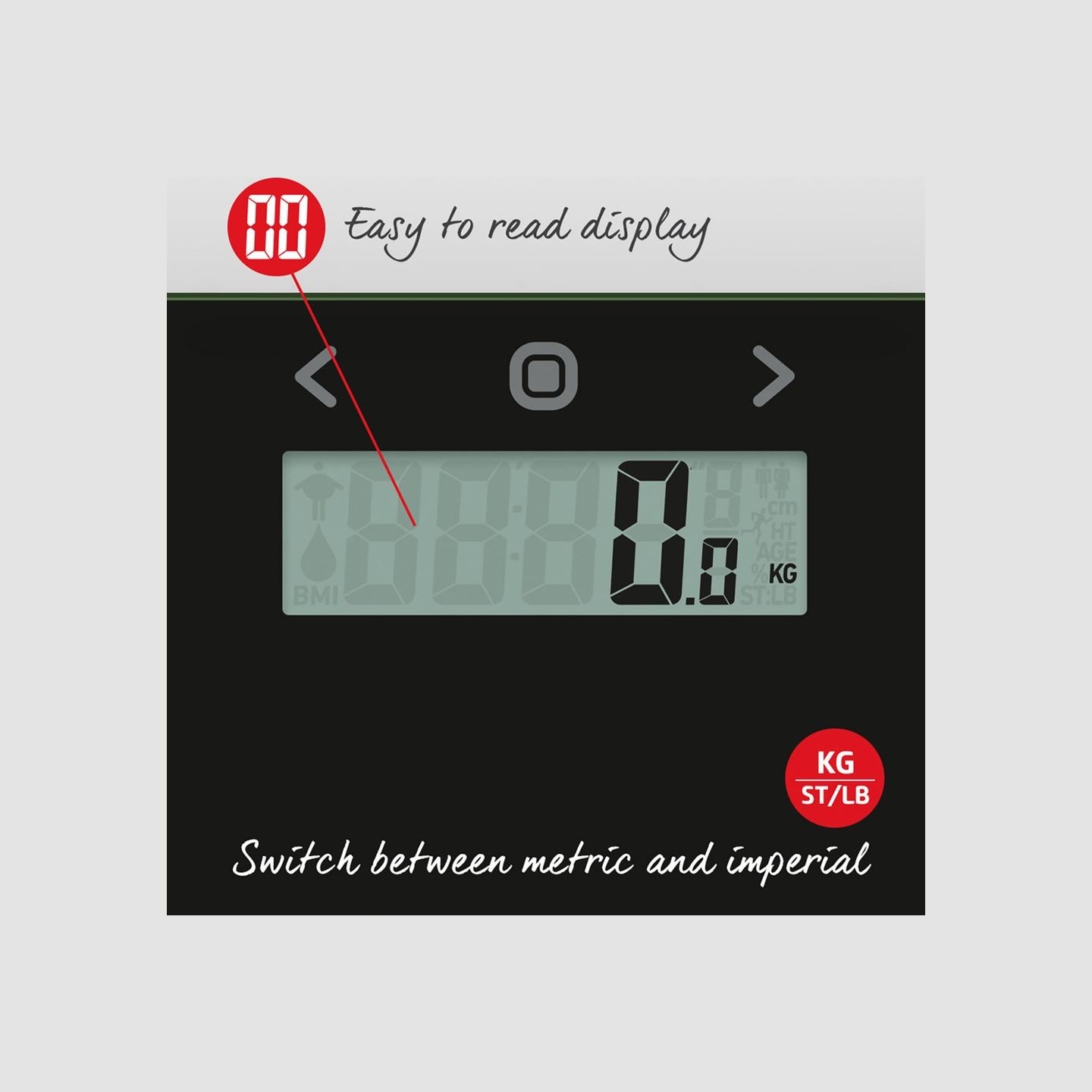 Salter 9128 BK3R Electronic Body Analyser Scale - Black